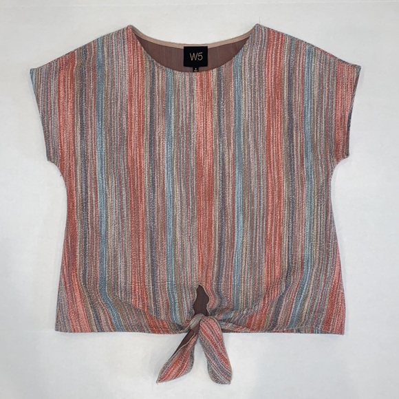 W5 Tops - W5 By Anthropologie Textured‎ Tie Top